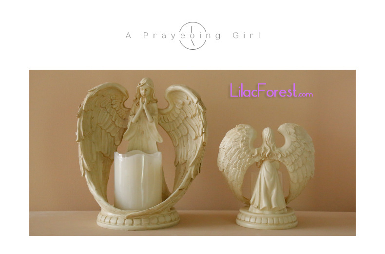 Wholesale Artistic Decor Electronic Candle Angel Design